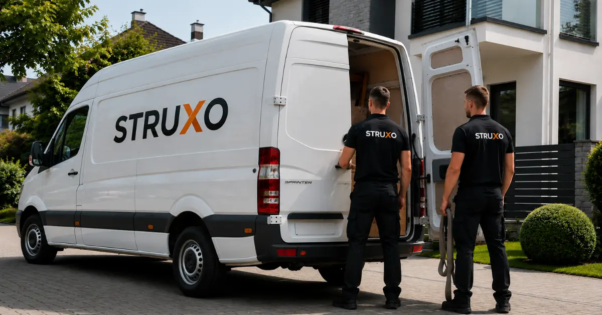 Tarptautiniam persikraustymui paruoštas transportas